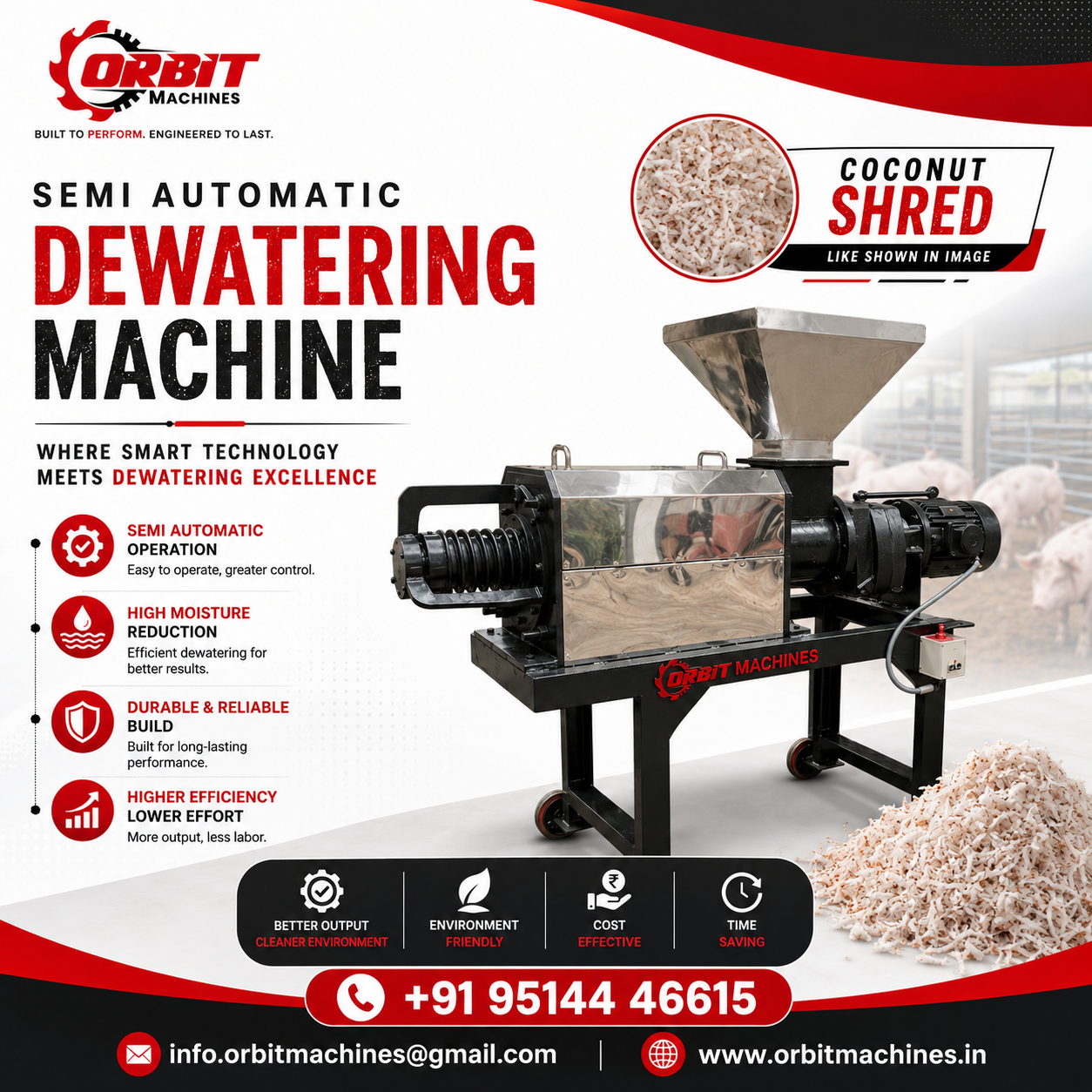 Cow Dung Dewatering Machine | Efficient Manure Separation